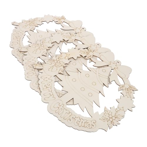 HAPINARY 3 Stück Weihnachtskranz Holzscheiben Unbehandeltes Holzhandwerk Leere Holzbaumscheiben Weihnachtsbaumscheiben Baum Weihnachtsschmuck Holzornament Rohlinge Holzausschnitte HAPINARY 3 Stück Weihnachtskranz Holzscheiben Unbehandeltes Holzhandwerk Leere Holzbaumscheiben Weihnachtsbaumscheiben Baum Weihnachtsschmuck Holzornament Rohlinge Holzausschnitte von HAPINARY
