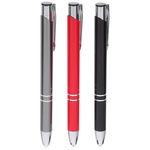 HAPINARY 3 Teiliger Touch Kugelschreiber, Metall Kugelschreiber, Stift Mit Lichtdruck, Kugelschreiber Mit Stylus Spitze, Stifte Mit Licht, Schilderstifte, LED Licht Kugelschreiber, von HAPINARY