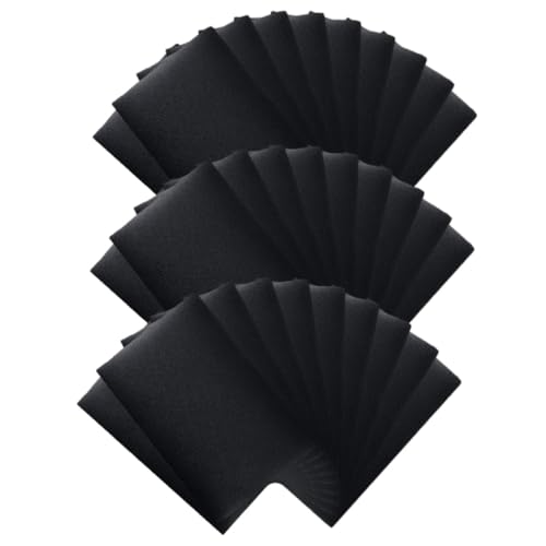 HAPINARY 30 Blatt Wiederverwendbare Tafelsprüche Aufkleber Abwischbare DIY Schwarze Sticker für Zuhause und Büro und Langlebig von HAPINARY