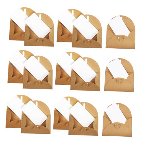 HAPINARY 30 Sätze Mini Kraftpapier Umschläge mit Herzverschluss und Weißen Blankokarten Vintage Briefumschläge für Kleine Einladungen Shower Geburtstags Hochzeitskarten HAPINARY 30 Sätze Mini Kraftpapier Umschläge mit Herzverschluss und Weißen Blankokarten Vintage Briefumschläge für Kleine Einladungen Shower Geburtstags Hochzeitskarten von HAPINARY