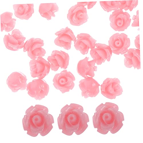 HAPINARY 30 Stück DIY Blumenperlen Kunstkoralle Lose Perlen für Armband und Halskettenherstellung Bastelbedarf für Schmuck und Haarschmuck Farbvariante von HAPINARY