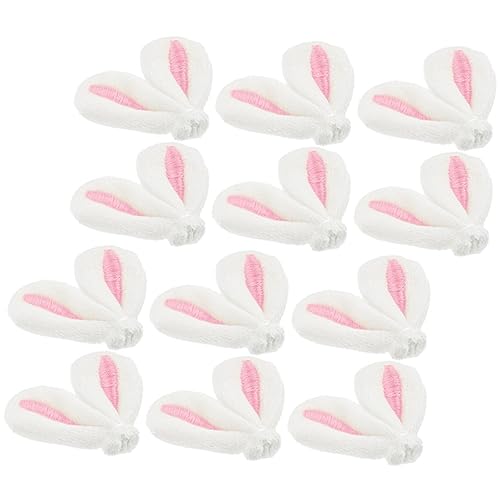 HAPINARY 30 Stück Hasenohren Haarschmuck Aus Stoff, Hasenohr Charme, Plüsch Haar Accessoire, Kaninchenohr Dekoration, Haar Accessoires Für Ostern, Süße Hasenohr Haarnadeln, Tierhaarspangen von HAPINARY