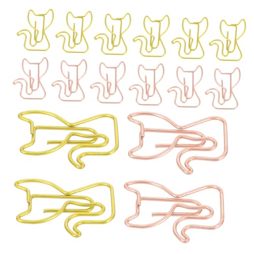 HAPINARY 30 Stück Katzenförmige Büroklammern aus Metall Niedliche Bürobedarf Clips Multifunktionale Lesezeichen und Memo Clips für Dokumente und Schulbedarf und Roségold Design HAPINARY 30 Stück Katzenförmige Büroklammern aus Metall Niedliche Bürobedarf Clips Multifunktionale Lesezeichen und Memo Clips für Dokumente und Schulbedarf und Roségold Design von HAPINARY