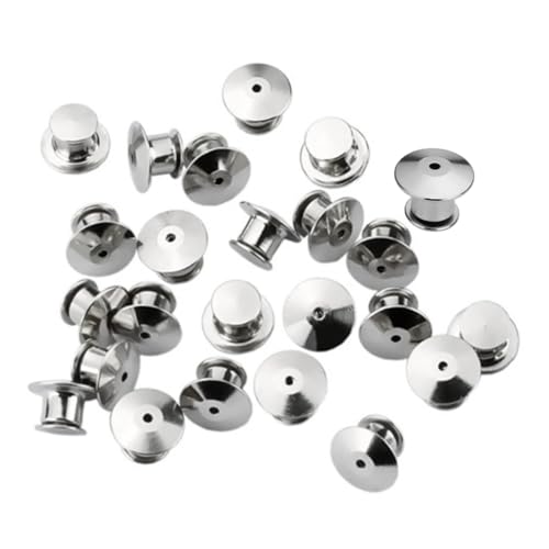 HAPINARY 30 Stück Metallnagelfreie Knöpfe Pin-Backing-Sperre Metallnadelbefestigungen Sicherheitsnadelverschluss Sperren mit Stiftrücken Metall Stiftsicherung sicher Kupfer Silber HAPINARY 30 Stück Metallnagelfreie Knöpfe Pin-Backing-Sperre Metallnadelbefestigungen Sicherheitsnadelverschluss Sperren mit Stiftrücken Metall Stiftsicherung sicher Kupfer Silber von HAPINARY