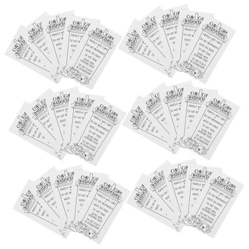 HAPINARY 30 Stück Pflegeanleitungskarten, Tassenpflegeanleitungskarten, Tassenpflegeanhänger, Tumblerpflegekarten, Glasbecherpflegekarten, Reinigungskarten Für Glasbecher, Glasbecherkarten HAPINARY 30 Stück Pflegeanleitungskarten, Tassenpflegeanleitungskarten, Tassenpflegeanhänger, Tumblerpflegekarten, Glasbecherpflegekarten, Reinigungskarten Für Glasbecher, Glasbecherkarten von HAPINARY