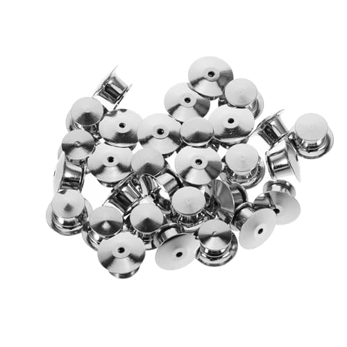 HAPINARY 30 Stück Pin Halter, Pin Rückseiten Für Bücher, DIY Zubehör, Metall Verschluss Pin Keepers, DIY Pin Keepers, Kleidungszubehör, Verschluss Pin Verschlüsse, Verschluss Pin von HAPINARY