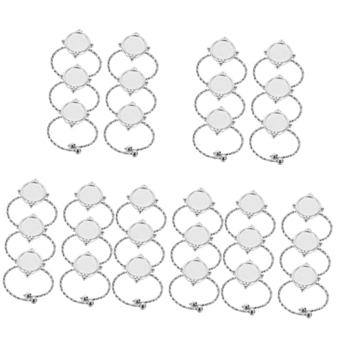 HAPINARY 30 Stück Ringrohlinge Aus Edelstahl, Lünettenschalen, Charm Ringrohlinge Zur Schmuckherstellung, Leere Lünettenschalen, Lünettenschalen Zur Schmuckherstellung, Lünetten HAPINARY 30 Stück Ringrohlinge Aus Edelstahl, Lünettenschalen, Charm Ringrohlinge Zur Schmuckherstellung, Leere Lünettenschalen, Lünettenschalen Zur Schmuckherstellung, Lünetten von HAPINARY