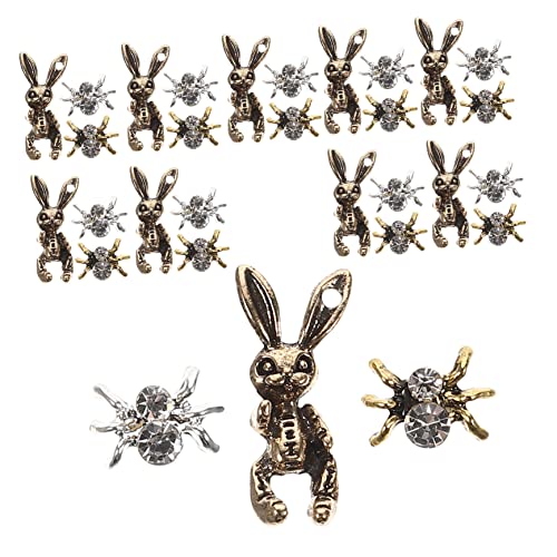 HAPINARY 30 Stück Spider Nail Art Charms Retro Kaninchen Charms für DIY Nail Tip Handwerkskunst Nagelaccessoires Halloween und Besondere Anlässe HAPINARY 30 Stück Spider Nail Art Charms Retro Kaninchen Charms für DIY Nail Tip Handwerkskunst Nagelaccessoires Halloween und Besondere Anlässe von HAPINARY