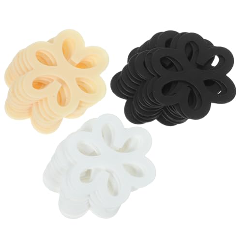 HAPINARY 30 Stück Teiliges Blumenförmige Clips Nonslip Rückenkreuz Halter Versteckte Verschlüsse in Schwarz Hautfarben Weiß für Damen und Bequeme Zubehör von HAPINARY