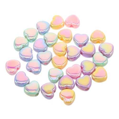 HAPINARY 30 Stück Teiliges Bunter Acryl Herzperlen zum Auffädeln Leichte Spacer Perlen für Diy Armbänder Halsketten Handyanhänger für Schmuckbasteln und Kreative Handarbeiten HAPINARY 30 Stück Teiliges Bunter Acryl Herzperlen zum Auffädeln Leichte Spacer Perlen für Diy Armbänder Halsketten Handyanhänger für Schmuckbasteln und Kreative Handarbeiten von HAPINARY