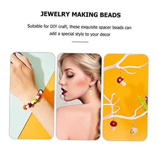 HAPINARY 30 Stück Teiliges DIY Pilzperlen Bunte Schmuck Bastelperlen Langlebige Glatte Abstandshalter für Armband Halskette Ohrring Herstellung für Kreative Handwerksprojekte HAPINARY 30 Stück Teiliges DIY Pilzperlen Bunte Schmuck Bastelperlen Langlebige Glatte Abstandshalter für Armband Halskette Ohrring Herstellung für Kreative Handwerksprojekte von HAPINARY