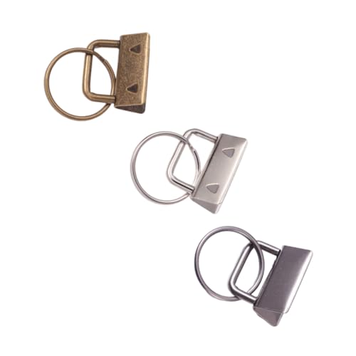 HAPINARY 30 Stück Teiliges DIY Schlüsselanhänger Metall Endklemmen in Nickel Gunmetal und Bronze für Armbänder Stoffbänder Lanyards Rostfrei Langlebig für Handarbeit und Zubehör HAPINARY 30 Stück Teiliges DIY Schlüsselanhänger Metall Endklemmen in Nickel Gunmetal und Bronze für Armbänder Stoffbänder Lanyards Rostfrei Langlebig für Handarbeit und Zubehör von HAPINARY