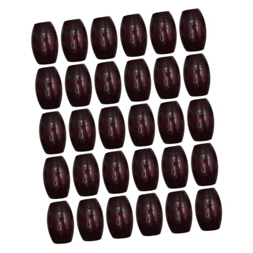HAPINARY 30 Teiliges Holzperlen Set Für Armbänder, Perlen Zum Herstellen Von Halsketten, Bastelperlen, Bastelperlen, Ovale Holzperlen, Abstandsperlen Für Halsketten, Perlen Zum Basteln, von HAPINARY