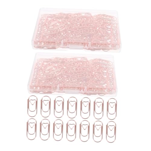 HAPINARY 300 Stück Herzförmige Büroklammern Niedliche Metallische Papierclips Roségold für Dokumente Scrapbooking und Kreative Bastelprojekte Mini für Einfaches und Organisation HAPINARY 300 Stück Herzförmige Büroklammern Niedliche Metallische Papierclips Roségold für Dokumente Scrapbooking und Kreative Bastelprojekte Mini für Einfaches und Organisation von HAPINARY