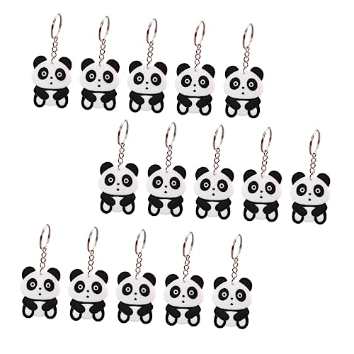 HAPINARY 30St Panda-Schlüsselanhänger Autodekoration Mini-Tierspielzeug Schlüsselbund Schlüsselringe Rucksack-Hängeornament Hängende Verzierung für Taschen Karikatur Puppe von HAPINARY