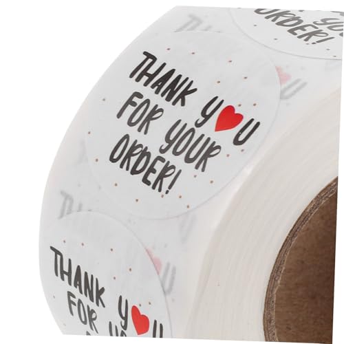 HAPINARY 3Roll Dankeschön Aufkleber Selbstklebende Rundetiketten Haftende Versandetiketten für Umschläge Pakete und Mailer Vielseitige Verpackungsaufkleber für Kleinunternehmen Feier und HAPINARY 3Roll Dankeschön Aufkleber Selbstklebende Rundetiketten Haftende Versandetiketten für Umschläge Pakete und Mailer Vielseitige Verpackungsaufkleber für Kleinunternehmen Feier und von HAPINARY