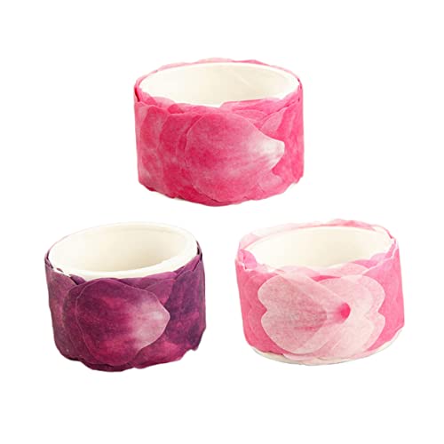 HAPINARY 3Stücke Blütenblatt Washi Tape Selbstklebend Dekorative Klebebänder für Scrapbooking und Journaling Weinrot Lila Aufkleber für DIY Projekte HAPINARY 3Stücke Blütenblatt Washi Tape Selbstklebend Dekorative Klebebänder für Scrapbooking und Journaling Weinrot Lila Aufkleber für DIY Projekte von HAPINARY