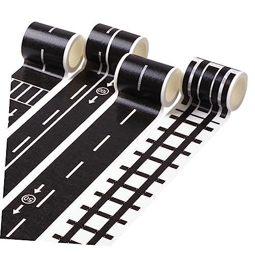 HAPINARY 4 Rollen DIY Verkehrsstraßen Klebeband mit Autobahn Bahn und Tempolimit Aufklebern für Spielzeugautos Leicht Abziehbar Rückstandsfrei Fördert Kreativität und Vorstellungskraft HAPINARY 4 Rollen DIY Verkehrsstraßen Klebeband mit Autobahn Bahn und Tempolimit Aufklebern für Spielzeugautos Leicht Abziehbar Rückstandsfrei Fördert Kreativität und Vorstellungskraft von HAPINARY