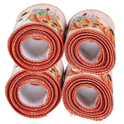 HAPINARY 4 Rollen Dekorative Geschenkband für Erntedankfest Langlebig Vielseitig und Einfach zu Verwenden für DIY Geschenkverpackungen und Herbstliche Dekorationen HAPINARY 4 Rollen Dekorative Geschenkband für Erntedankfest Langlebig Vielseitig und Einfach zu Verwenden für DIY Geschenkverpackungen und Herbstliche Dekorationen von HAPINARY