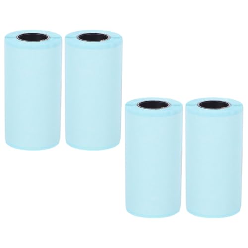 HAPINARY 4 Rollen Etiketten Mini Aufkleber Druckerpapier Thermodruckerpapier Druckeraufkleber Kleines Thermopapier Thermoaufkleber Thermopapieraufkleber Minidrucker Aufkleberpapier von HAPINARY