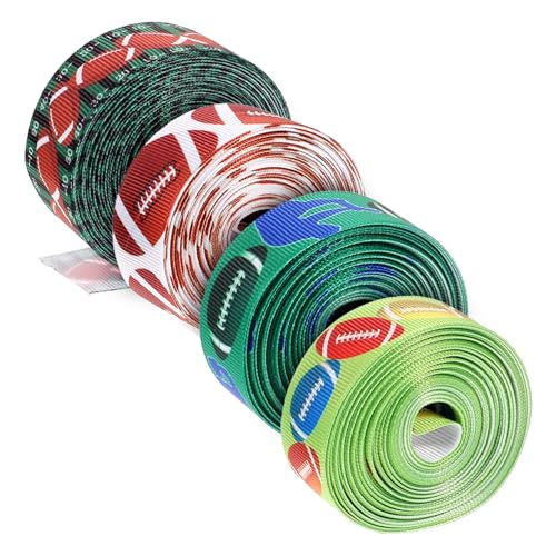 HAPINARY 4 Rollen Fußballfeld Muster Geschenkband Zuschneidbares Bastelband Vielseitig Verwendbares Verpackungsband pro Langlebiges Verschleißfestes Dekoband für Schleifen und Geschenke HAPINARY 4 Rollen Fußballfeld Muster Geschenkband Zuschneidbares Bastelband Vielseitig Verwendbares Verpackungsband pro Langlebiges Verschleißfestes Dekoband für Schleifen und Geschenke von HAPINARY