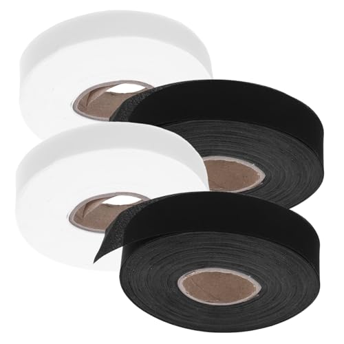 HAPINARY 4 Rollen Twill Schrägband für Vorhänge Stoffband zum Saumnähen Dekoratives Kantenband für DIY Heim und Bürodekoration Strapazierfähig und Einfach Anzuwenden von HAPINARY