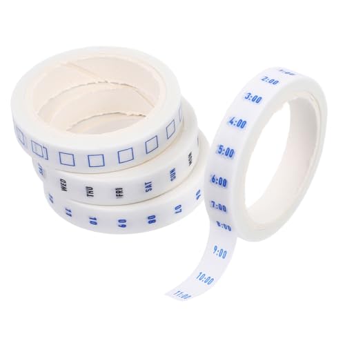 HAPINARY 4 Rollen Washi Tape Zeitplan Klebeband für Journal Planer Beschreibbar Dekoratives Masking Tape für Effizientes Zeitmanagement Flexible Anwendung Organizer Zubehör für Kalender HAPINARY 4 Rollen Washi Tape Zeitplan Klebeband für Journal Planer Beschreibbar Dekoratives Masking Tape für Effizientes Zeitmanagement Flexible Anwendung Organizer Zubehör für Kalender von HAPINARY