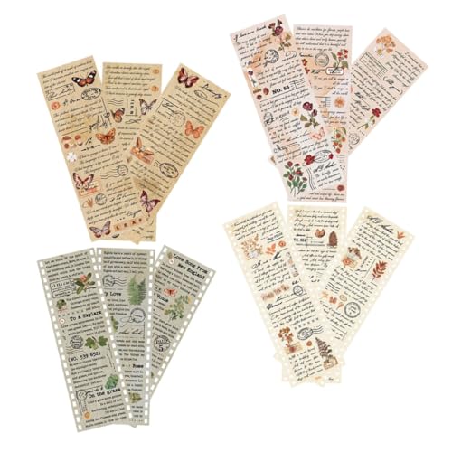 HAPINARY 4 Sätze Vintage Washi Tape mit Pflanzen und Schmetterlingsmotiven Dekoratives Klebeband aus Papier für DIY Scrapbooking Geschenkverpackung und Tagebuchgestaltung Vielseitig HAPINARY 4 Sätze Vintage Washi Tape mit Pflanzen und Schmetterlingsmotiven Dekoratives Klebeband aus Papier für DIY Scrapbooking Geschenkverpackung und Tagebuchgestaltung Vielseitig von HAPINARY