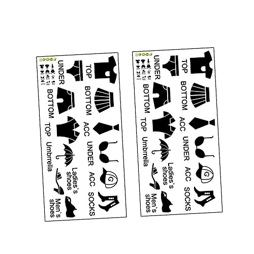 HAPINARY 4 Sets Aufkleber Zur Klassifizierung Von Schuhen Und Kleidung, Etiketten Zur Klassifizierung Der Kleidung, Für Die Aufbewahrung Von Kleidung, Kommode, Kleidungsaufkleber, von HAPINARY