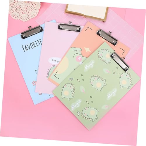 HAPINARY 4 Stück Clip Board Cartoon Design Multifunktional Schreibunterlage Leicht Robust Für Schule Büro Dokumentenmappe in Blau Grün Orange HAPINARY 4 Stück Clip Board Cartoon Design Multifunktional Schreibunterlage Leicht Robust Für Schule Büro Dokumentenmappe in Blau Grün Orange von HAPINARY