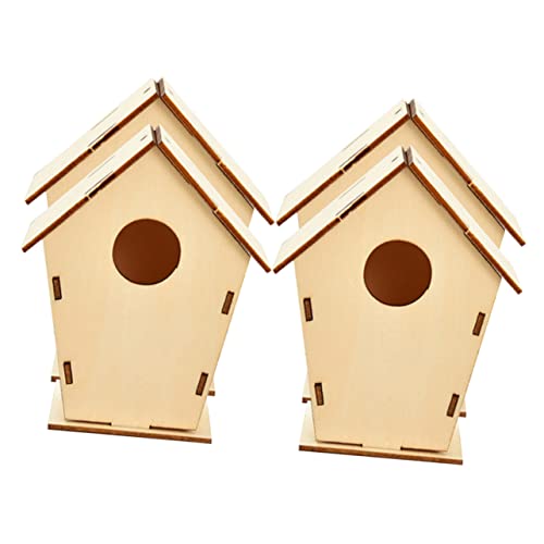 HAPINARY 4 Stück DIY Unlackierte Holzhaus Anhänger Weihnachtsdeko Bastelset für Weihnachtsbaum Unbemalte Holzornamente für Gestaltungen und Dekorationen HAPINARY 4 Stück DIY Unlackierte Holzhaus Anhänger Weihnachtsdeko Bastelset für Weihnachtsbaum Unbemalte Holzornamente für Gestaltungen und Dekorationen von HAPINARY