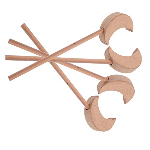 HAPINARY 4 Stück Holz Feenstäbe, Praktische Feenstäbe, Unvollendeter Feenstab, Hexenstäbe, Feenstäbe Für Mädchen, Holz Hexenstäbe, Dekorative Feenstäbe, DIY Feenstäbe, Party Spiel von HAPINARY