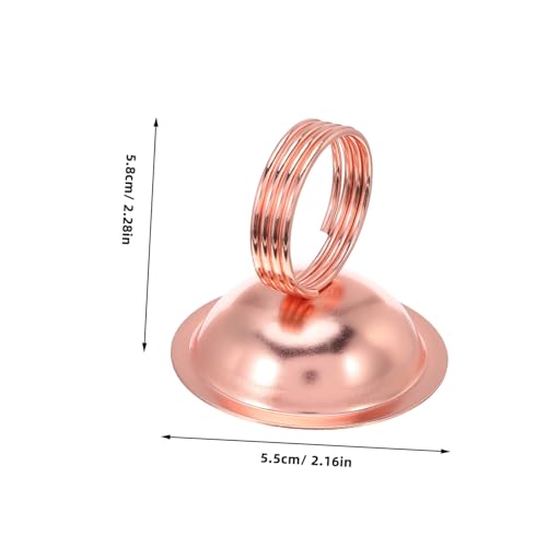 HAPINARY 4 Stück Multifunktionaler Metall-notizhalter Rosegold mit Halbkugel-basis Eleganter Erinnerungsclip für Schreibtisch Wiederverwendbarer Kartenhalter für Büro Zuhause Events HAPINARY 4 Stück Multifunktionaler Metall-notizhalter Rosegold mit Halbkugel-basis Eleganter Erinnerungsclip für Schreibtisch Wiederverwendbarer Kartenhalter für Büro Zuhause Events von HAPINARY