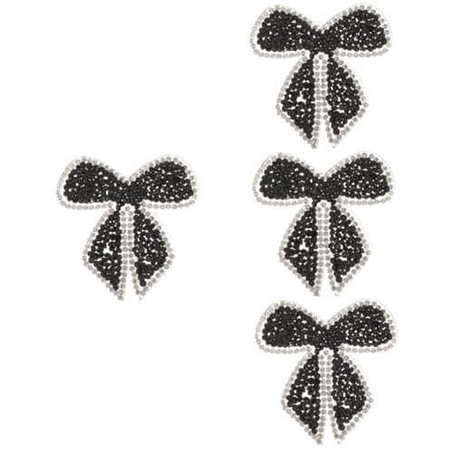 HAPINARY 4 Stück Schleifenknoten Aufnäher Mit Diamantstickerei, Zum Aufnähen, Aufbügeln, Verzierungspatches, Schleifen Strass Patches, Braut Aufnäher Zum Aufbügeln, Schleifen Patches HAPINARY 4 Stück Schleifenknoten Aufnäher Mit Diamantstickerei, Zum Aufnähen, Aufbügeln, Verzierungspatches, Schleifen Strass Patches, Braut Aufnäher Zum Aufbügeln, Schleifen Patches von HAPINARY