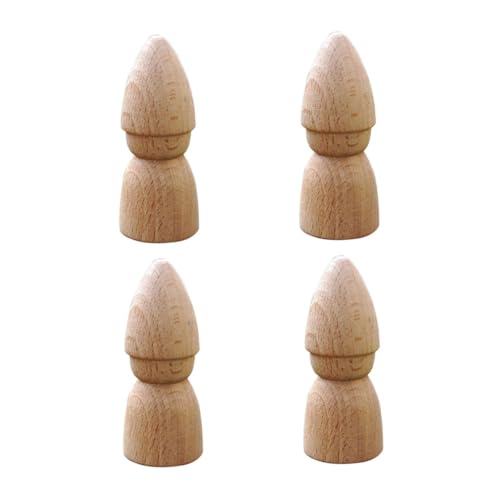 HAPINARY 4 Stück Teiliges DIY Holzpuppen Naturbelassene Holzfiguren zum Bemalen Kreative Kinderbastelsets Umweltfreundlich und Langlebig für Mädchen und Jungen Fördert Kreativität und HAPINARY 4 Stück Teiliges DIY Holzpuppen Naturbelassene Holzfiguren zum Bemalen Kreative Kinderbastelsets Umweltfreundlich und Langlebig für Mädchen und Jungen Fördert Kreativität und von HAPINARY