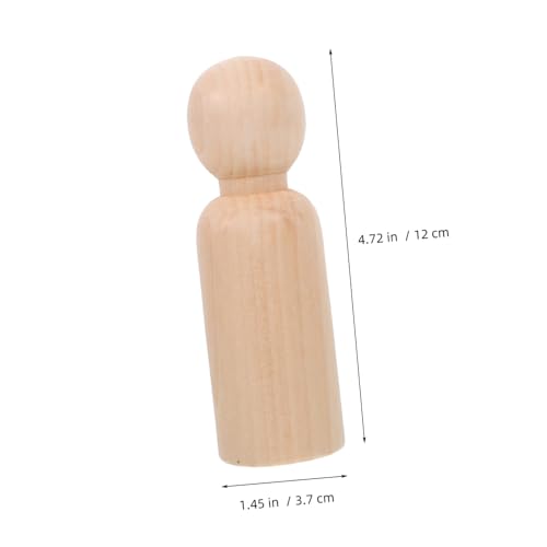 HAPINARY 4 Stück Teiliges Holz Peg Puppen Unvollendete DIY Bemalbare Holzfiguren für Glatte Oberfläche Kreative Bastelspielzeuge für Malen und Dekorieren HAPINARY 4 Stück Teiliges Holz Peg Puppen Unvollendete DIY Bemalbare Holzfiguren für Glatte Oberfläche Kreative Bastelspielzeuge für Malen und Dekorieren von HAPINARY