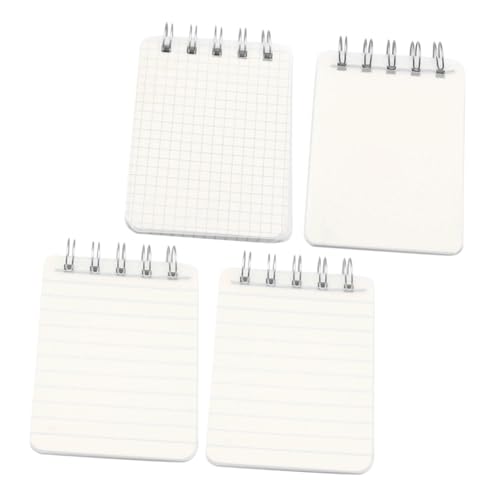 HAPINARY 4 Stück Teiliges Mini Notizblock Liniert Kariert und Blanko Kompakt Spiralgebunden Schreibblock für Schule Büro und Notizen Handlich und Leicht Tragbar HAPINARY 4 Stück Teiliges Mini Notizblock Liniert Kariert und Blanko Kompakt Spiralgebunden Schreibblock für Schule Büro und Notizen Handlich und Leicht Tragbar von HAPINARY