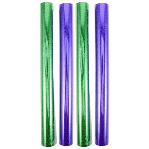 HAPINARY 4 Stück Teiliges Nachtleuchtende Heat Transfer Vinylfolien Grün Blau Langlebig Farbbeständig Glatte Oberfläche für DIY T-shirts Taschen Sportbekleidung Sichtbare Leuchteffekte bei von HAPINARY