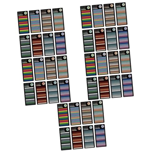 HAPINARY 40 Blatt Lesestreifen Notiztabs für Transparent zur Lesefähigkeit Farbenfrohe Page Marker für Lehrer mit Karten von HAPINARY