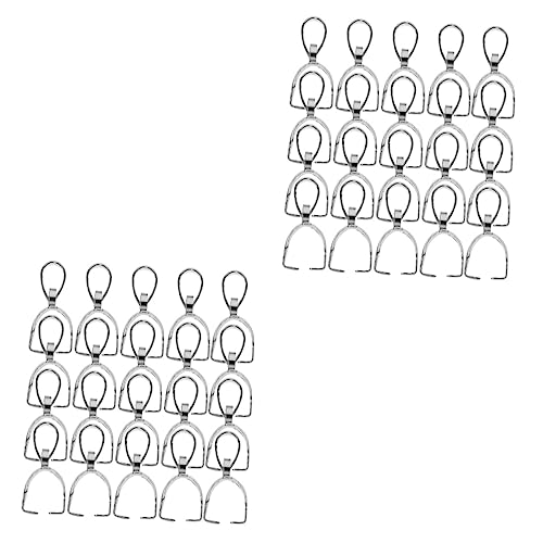 HAPINARY 40 Stück Edelstahl Halskettenclips, Metall Klemmclips, Anhänger Klemmclips, Bügelclips, Perlen Anhänger, Schmuck Anhängerverschlüsse, Freundschaftsarmband Verschlüsse, Klemmclips, von HAPINARY