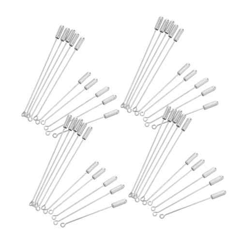HAPINARY 40 Stück Metall Brosche für Diy Schmuckherstellung Nadel Ösen Pins mit Stopper Enden für Kostüm Accessoires Herren und Damen Modezubehör von HAPINARY