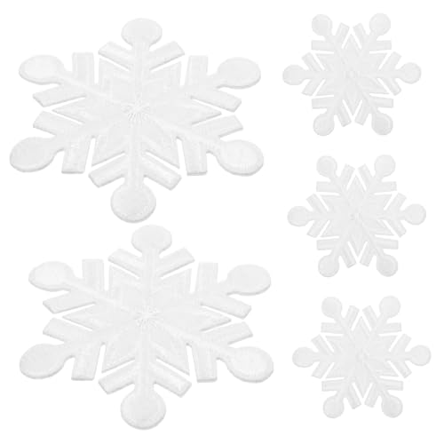 HAPINARY 40 Stück Schneeflocken Dekorationsaufkleber, Kleine Aufnäher Zum Aufbügeln, Rucksack Aufnäher, Gestickte Aufnäher Zum Aufbügeln, Applikationen Für Jacken, Stickpatches, DIY HAPINARY 40 Stück Schneeflocken Dekorationsaufkleber, Kleine Aufnäher Zum Aufbügeln, Rucksack Aufnäher, Gestickte Aufnäher Zum Aufbügeln, Applikationen Für Jacken, Stickpatches, DIY von HAPINARY