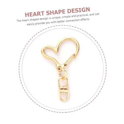 HAPINARY 40 Stück Teiliges Herz Schlüsselanhänger aus Karabinerverschlüsse in Gold Silber Goldton und Roségold für DIY Schlüsselanhänger Schmuckherstellung und Bastelprojekte Einfach zu HAPINARY 40 Stück Teiliges Herz Schlüsselanhänger aus Karabinerverschlüsse in Gold Silber Goldton und Roségold für DIY Schlüsselanhänger Schmuckherstellung und Bastelprojekte Einfach zu von HAPINARY