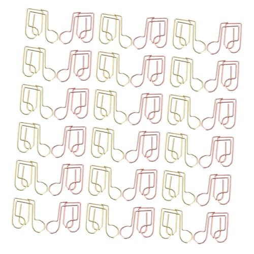 HAPINARY 40 Stück Teiliges Kleine Metall Büroklammern mit Kreativen Musiknoten design Farbiges Glattes Finish Langlebig und Schonend für Dokumente zur Organisation von Papieren im Büro und HAPINARY 40 Stück Teiliges Kleine Metall Büroklammern mit Kreativen Musiknoten design Farbiges Glattes Finish Langlebig und Schonend für Dokumente zur Organisation von Papieren im Büro und von HAPINARY