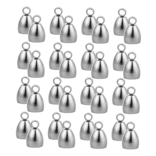 HAPINARY 40 Stück Teiliges Seil Endkappen Ovale Metall Schmuck Endkappen Langlebige Crimp Perlen für Diy Armbänder Halsketten Vielseitig für Schmuckherstellung und Dekoration HAPINARY 40 Stück Teiliges Seil Endkappen Ovale Metall Schmuck Endkappen Langlebige Crimp Perlen für Diy Armbänder Halsketten Vielseitig für Schmuckherstellung und Dekoration von HAPINARY
