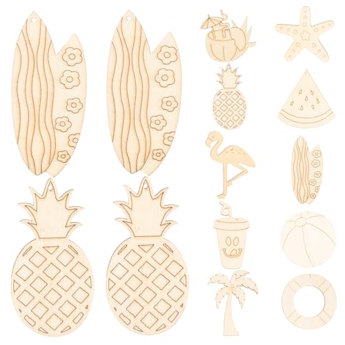 HAPINARY 40 Stück Teiliges Strand Holzanhänger Unbehandelte Holzscheiben mit Strand und Hawaii Motiven Glatte Oberfläche Vielseitig für Diy Bastelprojekte und Kreative HAPINARY 40 Stück Teiliges Strand Holzanhänger Unbehandelte Holzscheiben mit Strand und Hawaii Motiven Glatte Oberfläche Vielseitig für Diy Bastelprojekte und Kreative von HAPINARY