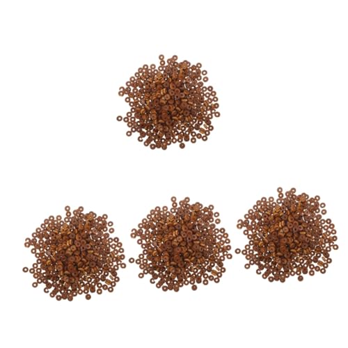 HAPINARY 4000 Stück Holzperlen für DIY Schmuckherstellung Kleine Lochperlen Farbe für Armbänder und Bastelprojekte Langlebige und Sichere Materialien von HAPINARY