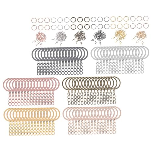 HAPINARY 450 Stück Schlüsselanhänger Ornamente, Schlüsselanhänger Ringe, Lose Offene Biegeringe, Verbindungsstücke, Schlüsselanhänger Zubehör, Zubehör Für Die Schlüsselanhängerherstellung, HAPINARY 450 Stück Schlüsselanhänger Ornamente, Schlüsselanhänger Ringe, Lose Offene Biegeringe, Verbindungsstücke, Schlüsselanhänger Zubehör, Zubehör Für Die Schlüsselanhängerherstellung, von HAPINARY