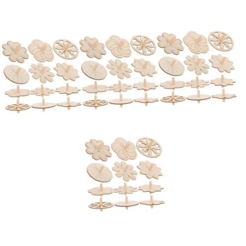 HAPINARY 48 Stück Holzkreisel Spielzeug, Kreiselspielzeug Für Kinder, Kreiselspielzeug Aus Holz, Kinderbedarf, Lustiges Kinderspielzeug, Lustiger Kinderkreisel, DIY Malerei, Unfertiger von HAPINARY