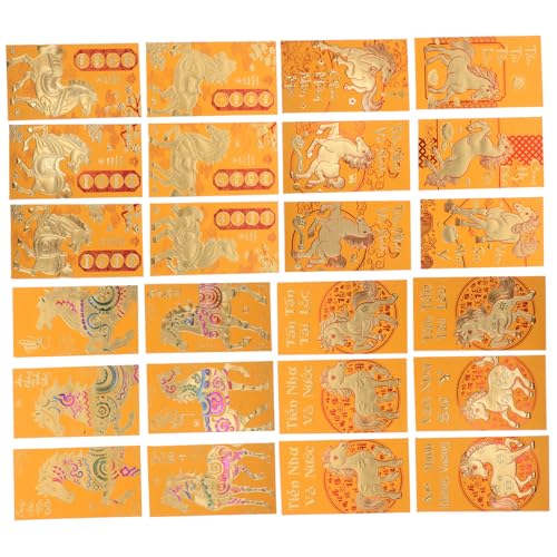 HAPINARY 48 Stück Rote Umschläge mit Pferde Zodiac Vietnamesische Lunar Year Geldumschläge für Frühlingsfest Glücksbringer und Traditionelle Geschenkverpackung HAPINARY 48 Stück Rote Umschläge mit Pferde Zodiac Vietnamesische Lunar Year Geldumschläge für Frühlingsfest Glücksbringer und Traditionelle Geschenkverpackung von HAPINARY
